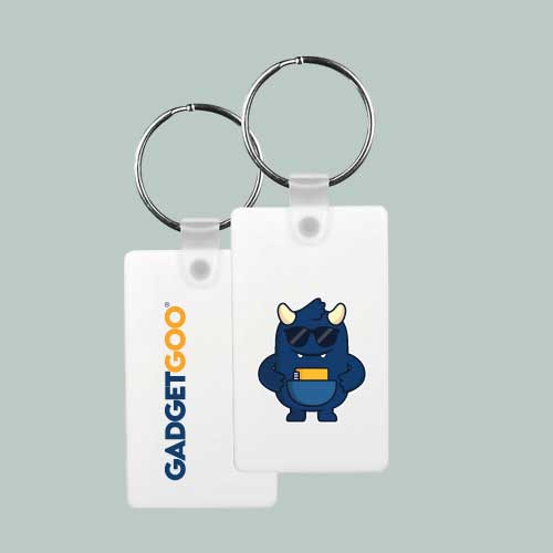 Rectangle - Rectangle Pbt Keyring for Sublimation Printing